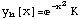 y [x] = ^(-x^2) K  h