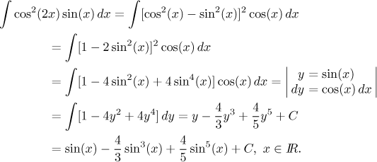 trigonometric integral formulas